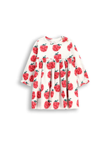 Coccodrillo Geripptes Kleid in grau