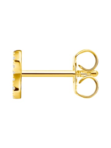 Thomas Sabo Einzel Ohrstecker Infinity in gold, weiß