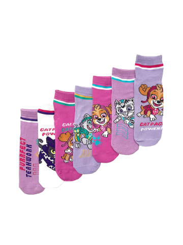 ONOMATO! 7er-Set: Socken SneakerPaw Patrol Skye Cat Pack Power in Mehrfarbig