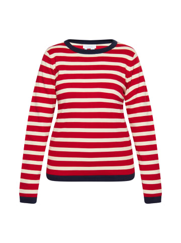 usha BLUE LABEL Strick Pullover in Rot Mehrfarbig