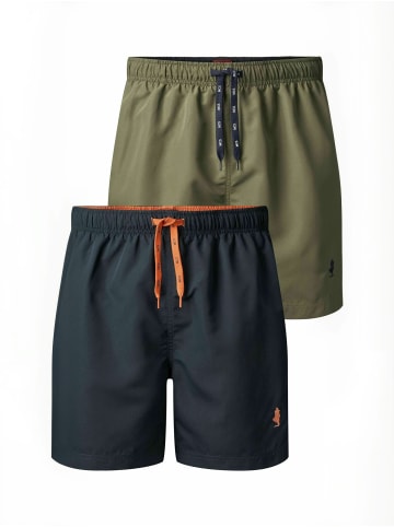 MCS Badeshorts MCGarland 2-pack in Dark Sapphire-Beetle