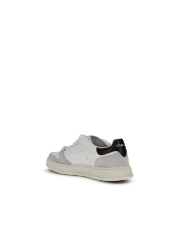 Premiata Weiß Kalb Leder Bos Taurus Niedrig Top Sneaker