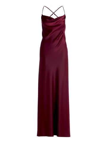 Vera Mont Abendkleid mit Wasserfallausschnitt in Wild Ruby