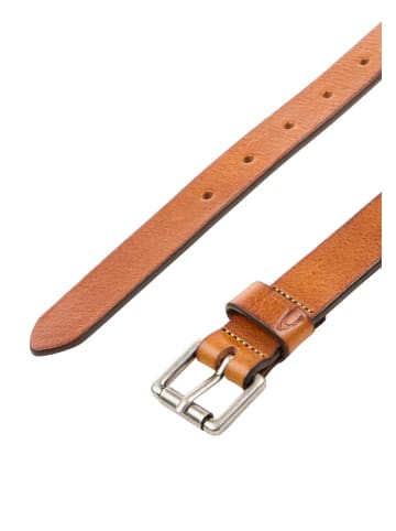 Camel Active Ledergürtel mit glatter Oberfläche in Mandel