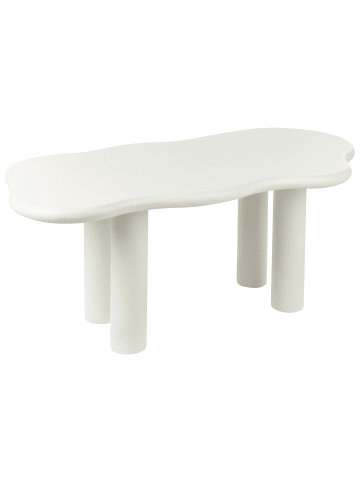 Beliani Esszimmertisch ONDLE in Weiß - (W) 94 x (H) 74 x (L) 188 cm