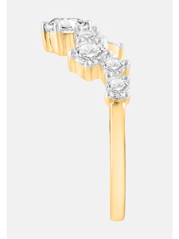 Ethische Diamanten Ring aus 375 Gelbgold mit Lab Grown Diamant