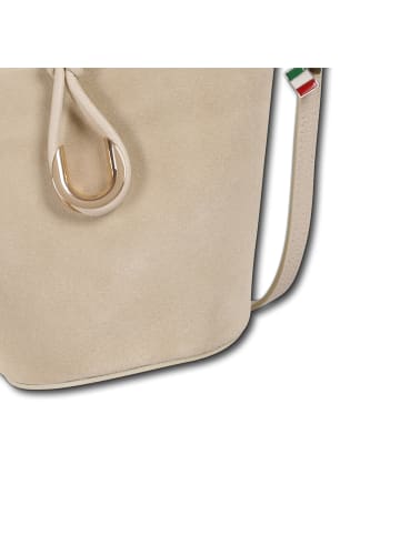 Florence Florence Handtasche Leder beige ca. 23cm