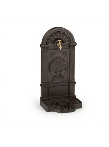 relaxdays Standbrunnen in Braun - (B)39 x (H)82,5 x (T)32 cm