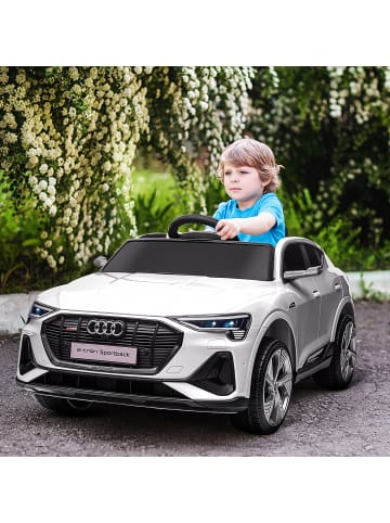 HOMCOM 12V Elektrofahrzeug Audi E-tron weiß