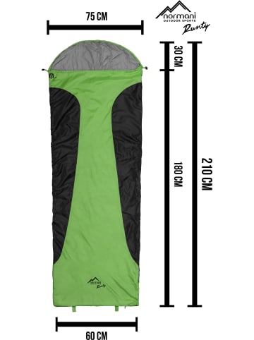 Normani Outdoor Sports Ultralight-Schlafsack Touren-Sommerschlafsack in Oliv