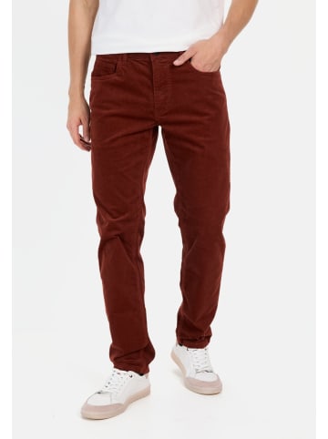 Camel Active Regular Fit 5-Pocket Cordhose in Dunkelrot