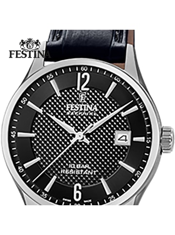 Festina Analog-Armbanduhr Festina Swiss Made schwarz klein (ca. 29mm)