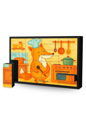 Mr. & Mrs. Panda Adventskalender Fuchs Koch Design ohne Spruch in Weiß