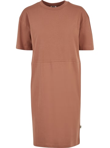Urban Classics Urban Classics Damen Ladies Organic Oversized Slit Tee Dress in terracotta