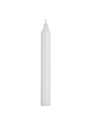IB Laursen Rustikale Stabkerze 18 cm in weiss