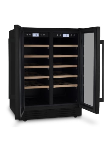 Les Petits Champs Weinkühlschrank 42 Flaschen CAVCEDB42 Schwarz, Energieklasse G,  Anti-UV, LED
