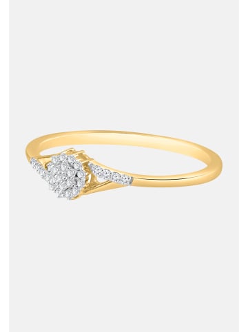 Diamant Exquis Ring aus 375 Gelbgold mit Diamant