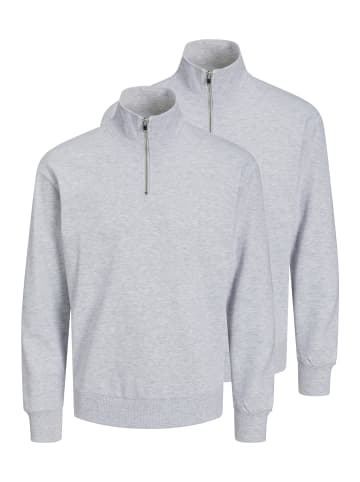 Jack & Jones Sweattroyer Bradley in Light grey melange