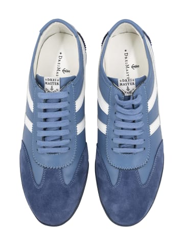 DreiMaster Maritim Sneakers Aus Leder in Blau Weiss