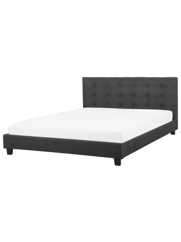 Beliani Wasserbett LA ROCHELLE in Grau - (W) 190 x (H) 108 x (L) 218 cm
