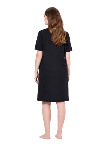 Ulla Popken Nachthemd in schwarz