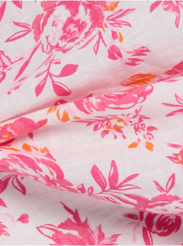 Franco Callegari Leinenbluse in weiß pink - 0099