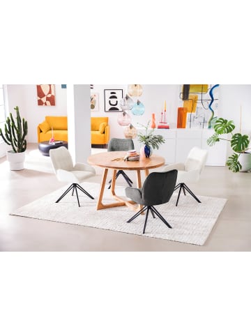 home24 home24 drehbarer Polsterstuhl 2er-Set im modernen Landhausstil in Beige