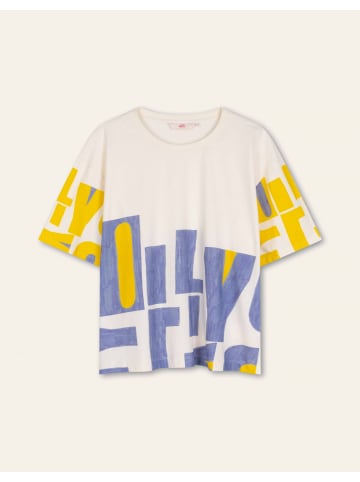 Oilily Text T-Shirt Tomlin in Weiß
