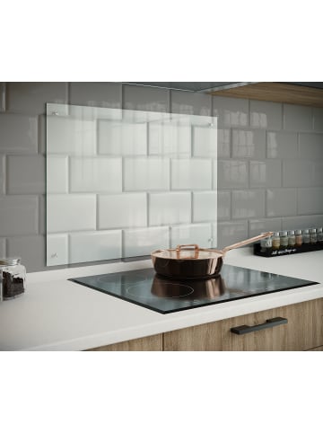 VCM  Küchenrückwand Herd Spritzschutz 100 x 60 cm Esilo in Klarglas