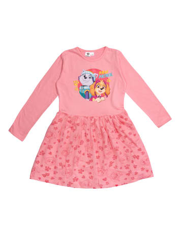 Paw Patrol Paw Patrol Kleid Skye & Everest Kleidchen Mesh Rock langarm in pink