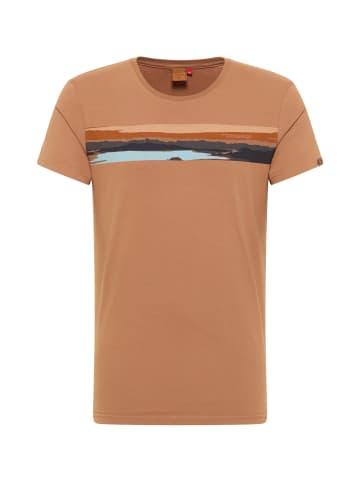 ragwear T-Shirt 'Horiz' in braun