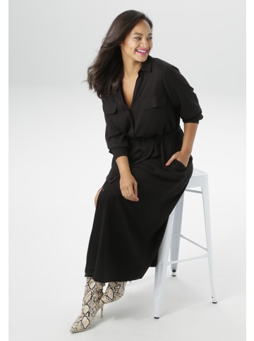 Aniston PLUS Blusenkleid in schwarz