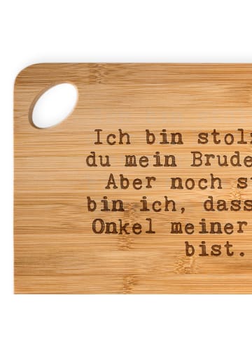 Mr. & Mrs. Panda Schneidebrett Ich bin stolz, dass... mit Spruch in Braun