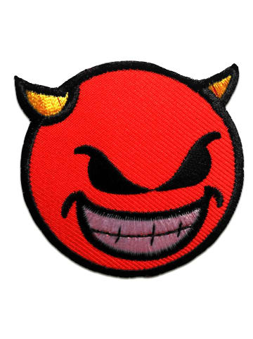 Catch the Patch Teufel DevilApplikation Bügelbild inRot