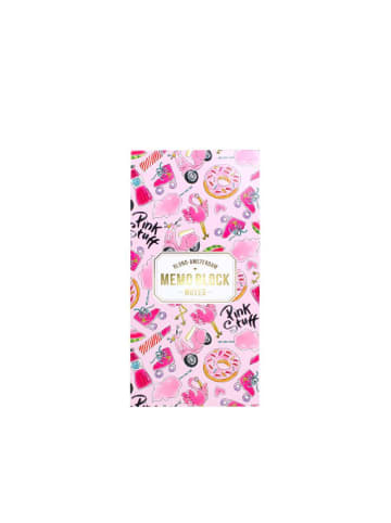 Blond Amsterdam Notizblock Rosa Stuff in Rosa - 20 x 10cm