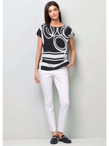 Alba Moda Shirt mit grafischem Druck in schwarz / weiß