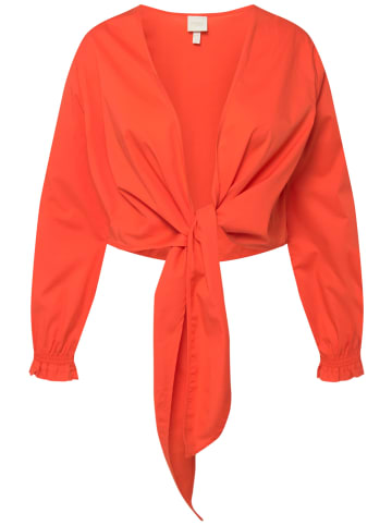 Ulla Popken Wickelbluse in dunkelorange