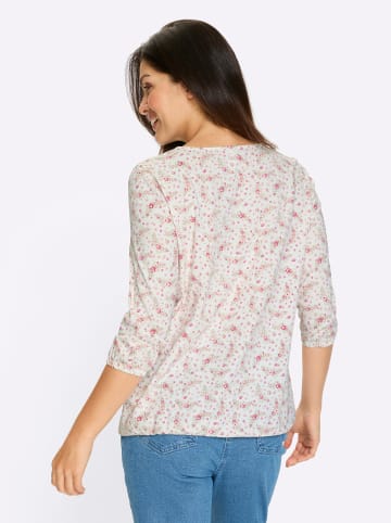 Sieh an! 3/4-Arm-Shirt in ecru-rosenholz-bedruckt