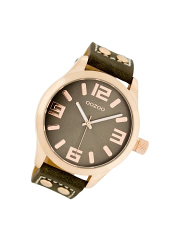 Oozoo Armbanduhr Oozoo Timepieces braun extra groß (ca. 46mm)