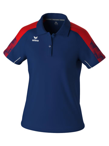 erima Damen Poloshirt in new navy/rot