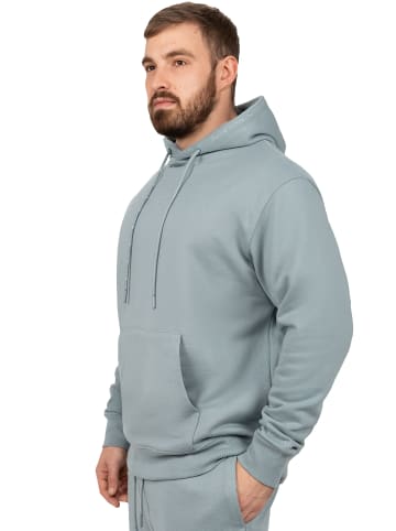 Reichstadt Herren Regular Fit Sport Hoodie Marken-Stick in Grey