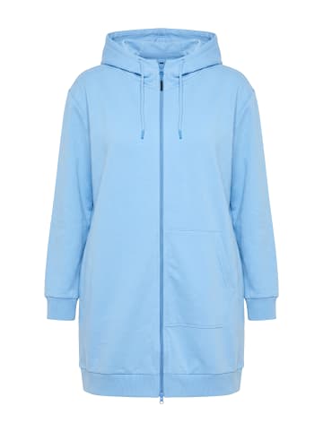 Ulla Popken Sweatjacke in blassblau