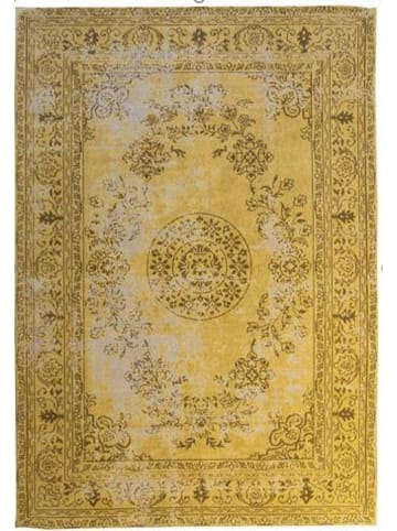 Kayoom Kurzflor Teppich Nostalgia 385 in gold - rechteckig