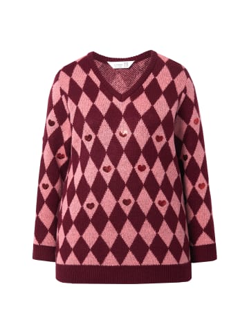 MIAMODA Pullover in dunkel weinrot