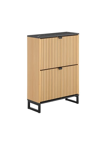 SoBuy Schuhschrank in Hell-Eiche - (W) 24 x (H) 88 x (L) 60 cm