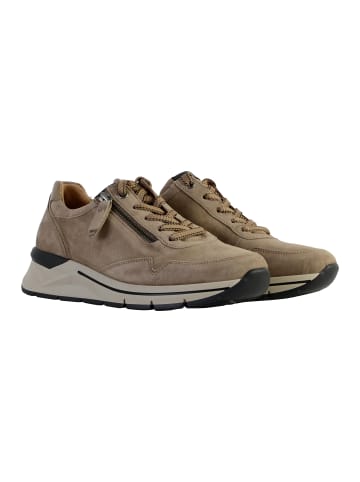 Gabor Ledersneakers Samtch Lack Kopftuch Beige
