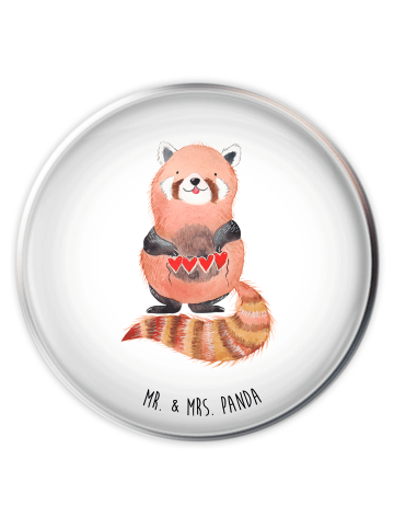 Mr. & Mrs. Panda waschbeckenstöpsel Roter Panda ohne Spruch in Weiß