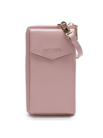 Lazarotti Bologna Leather Handytasche Leder 11 cm in pink-2