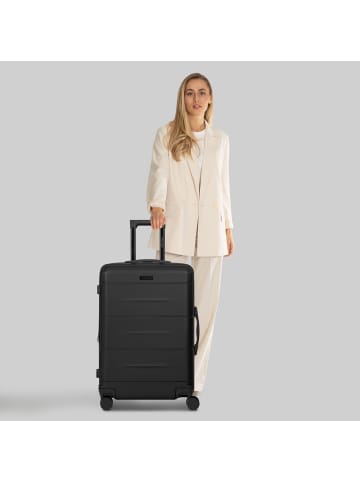 Police London 4 Rollen Trolley 64 cm mit Dehnfalte in deep black