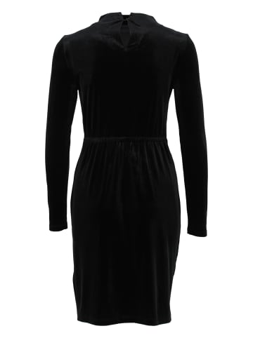 Zero  Samtkleid mit Stehkragen in Black Beauty